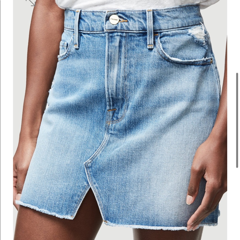 NWT Le Mini Skirt Split Front (in macey)